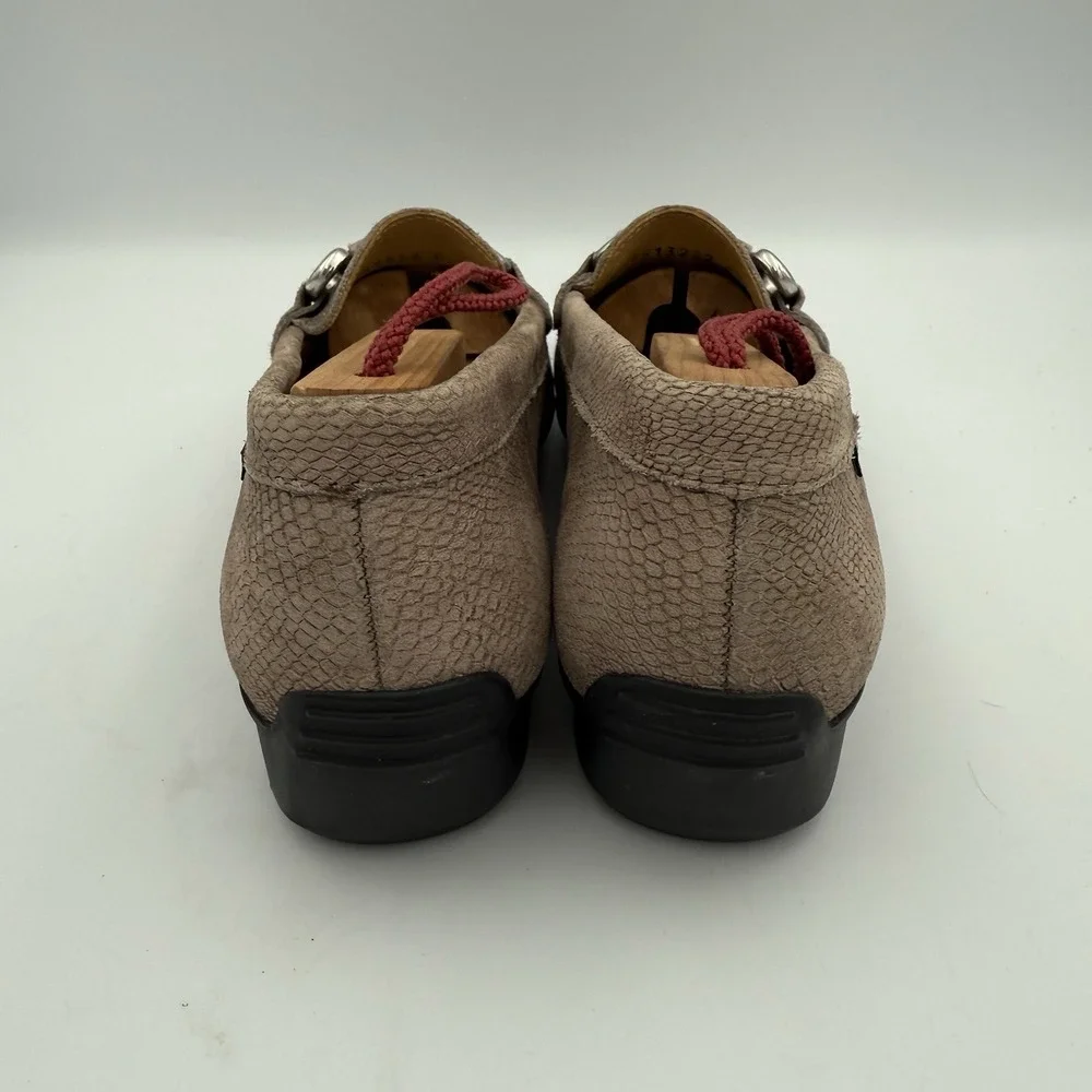 MEPHISTO Cool Air Suede Slip On‎ Loafers Comfort Taupe Tan Women's Size 7.5